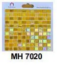 Gạch mosaic thủy tinh nhập khẩu, màu vàng, KT viên  25mm x 25mm, KT vỉ 300x300mm, MH 7020 (1 thùng 22 vĩ = 2m2)